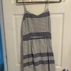 Blue and white strip Dress